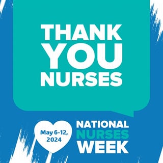 nurses week graphic with date